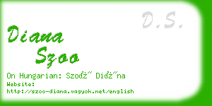 diana szoo business card